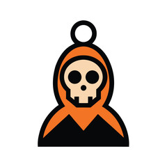 Halloween Crypt Keeper Charm Illustration