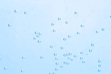 Refreshing soda water as background, closeup view