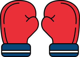 illustration icon of a pair of boxing gloves
