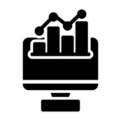 line graph Solid icon