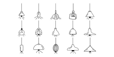 Hand Drawn Hanging Lamp