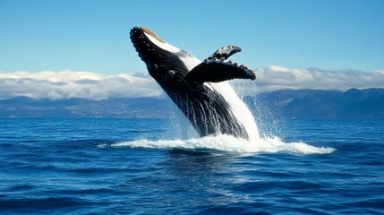 Fototapeta premium The fascinating communication of marine mammals through clicks, whistles, and songs,