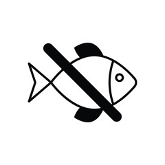 No seafood Vector icon