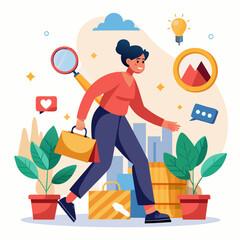 Ambitious Woman, Success, Business, Marketing.