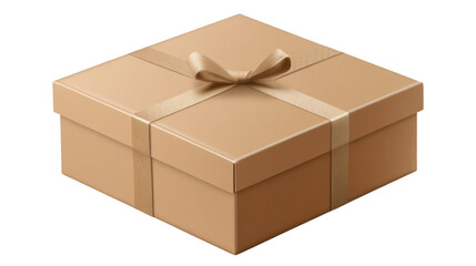 cardboard box on white background