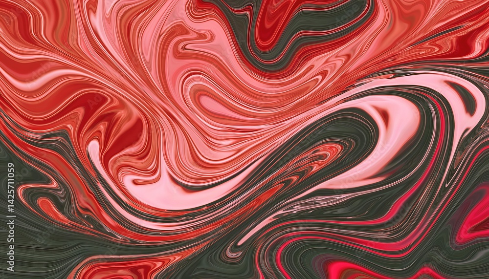 Poster abstract liquid background digital art abstract pattern, showcasing swirling colors and textures evo