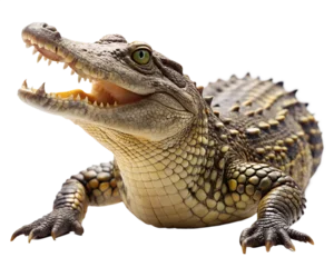 Fototapete crocodile isolated on white background © Png
