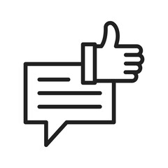 Feedback icon vector image. Suitable for mobile apps, web apps and print media.