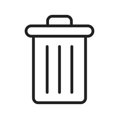 Trash Bin icon vector image. Suitable for mobile apps, web apps and print media.