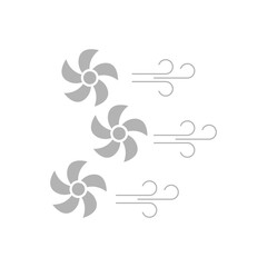 cooler icon, wind on a white background, vector illustration
