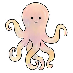 pastel octopus painting 