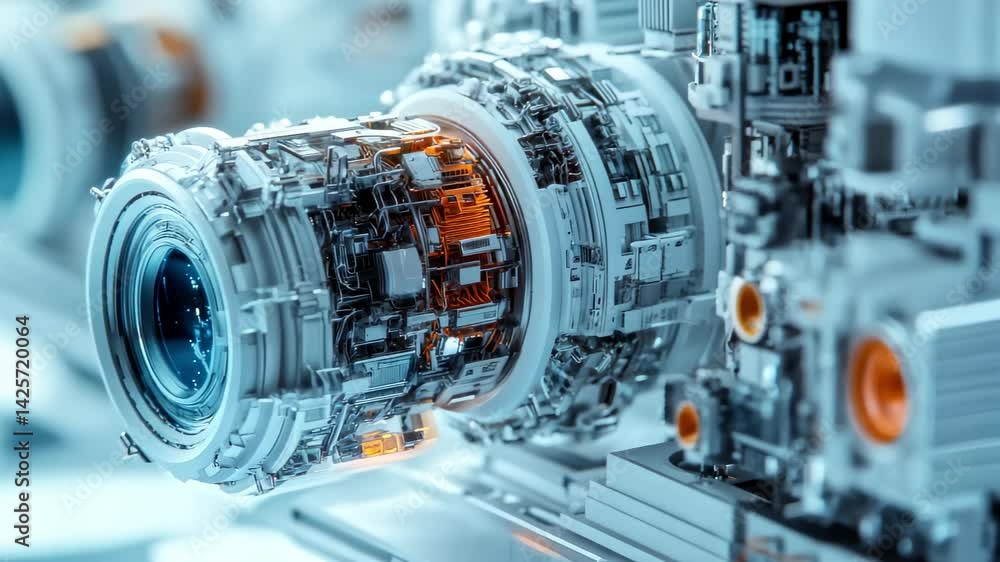 Poster detailed view of precision mechanical component