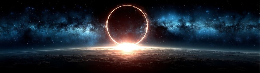Solar Eclipse Above Planet