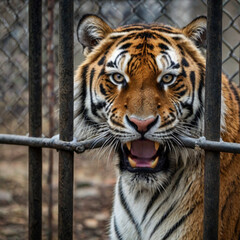 Fototapeta premium Closeshot of Tiger