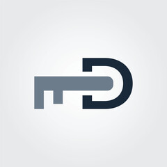 Letter D key icon