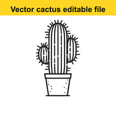 Cactus, Western Cactus vector 