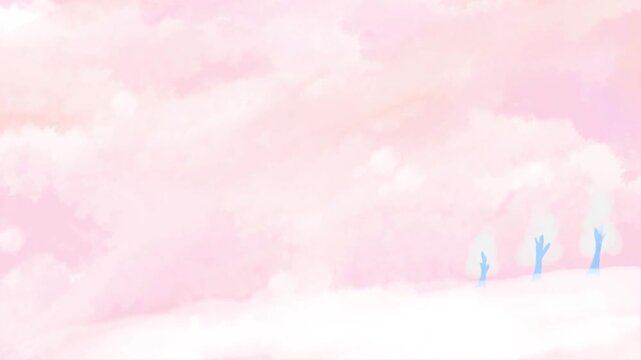 Cotton hat flying landscape, fanciful, art, fancy