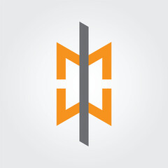 Letter M Sigma vector icon illustration