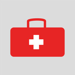first aid kit icon, vector illustration