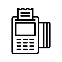 Card Machine icon vector image. Suitable for mobile apps, web apps and print media.