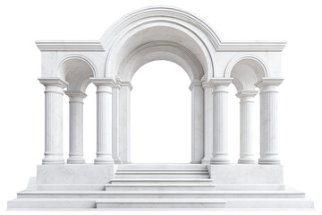 columns in the white