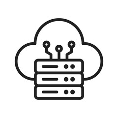 Cloud Computing icon vector image. Suitable for mobile apps, web apps and print media.