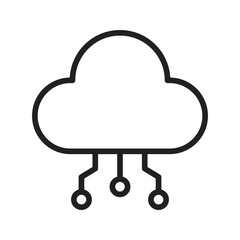 Cloud icon vector image. Suitable for mobile apps, web apps and print media.