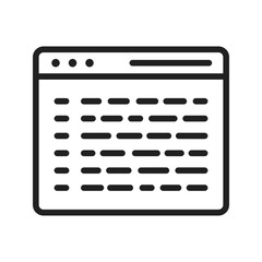 Coding icon vector image. Suitable for mobile apps, web apps and print media.