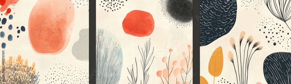 Aufkleber design templates for social media stories include a png set of abstract creative backgrounds in mini