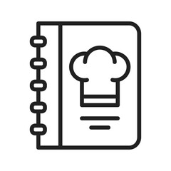 Cookbook icon vector image. Suitable for mobile apps, web apps and print media. © Nadeem