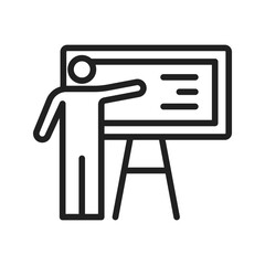 Educator icon vector image. Suitable for mobile apps, web apps and print media.