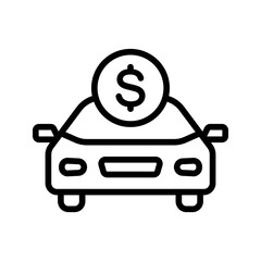 Fare icon vector image. Suitable for mobile apps, web apps and print media.