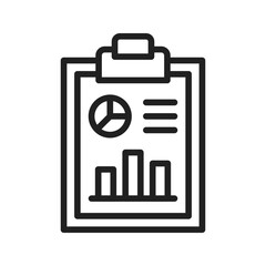 Financial Report icon vector image. Suitable for mobile apps, web apps and print media.