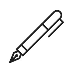 Fototapeta premium Fountain Pen icon vector image. Suitable for mobile apps, web apps and print media.