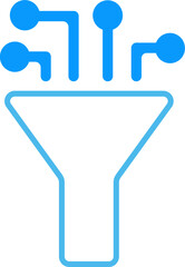 Data Filter Analysis Outline Icon