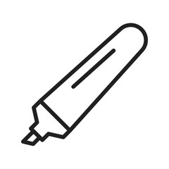 Highlighter icon vector image. Suitable for mobile apps, web apps and print media.