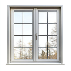 window with a white background