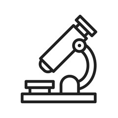 Microscope icon vector image. Suitable for mobile apps, web apps and print media.