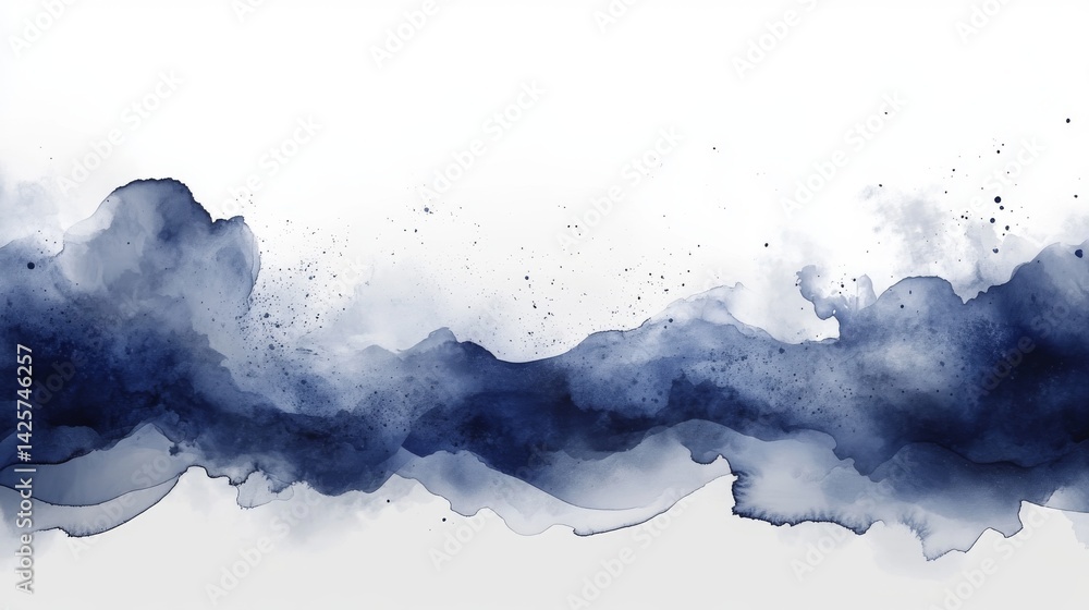 Poster a clean and modern background is formed through the combination of elegant watercolors and subtle gr