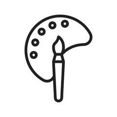 Paint icon vector image. Suitable for mobile apps, web apps and print media.