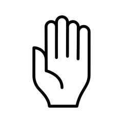 Palm icon vector image. Suitable for mobile apps, web apps and print media.