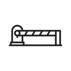 Parking Barrier icon vector image. Suitable for mobile apps, web apps and print media.
