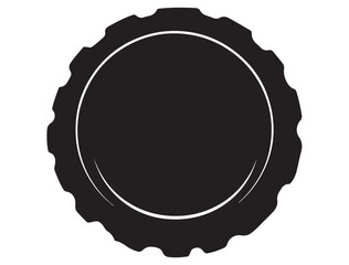BEER BOTTLE CAP SILHOUETTE