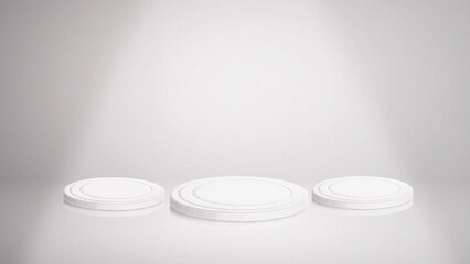 white pills on a white background