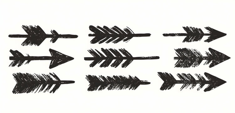 Decorative Arrows Sketchy Style