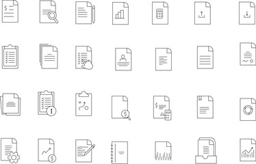  black and white color set of icons for web design black white line art vector illustration  icon design