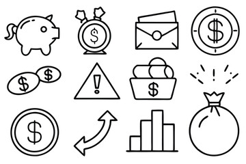 Fototapeta premium Profit Line Art Brings Creativity to Profit Analysis