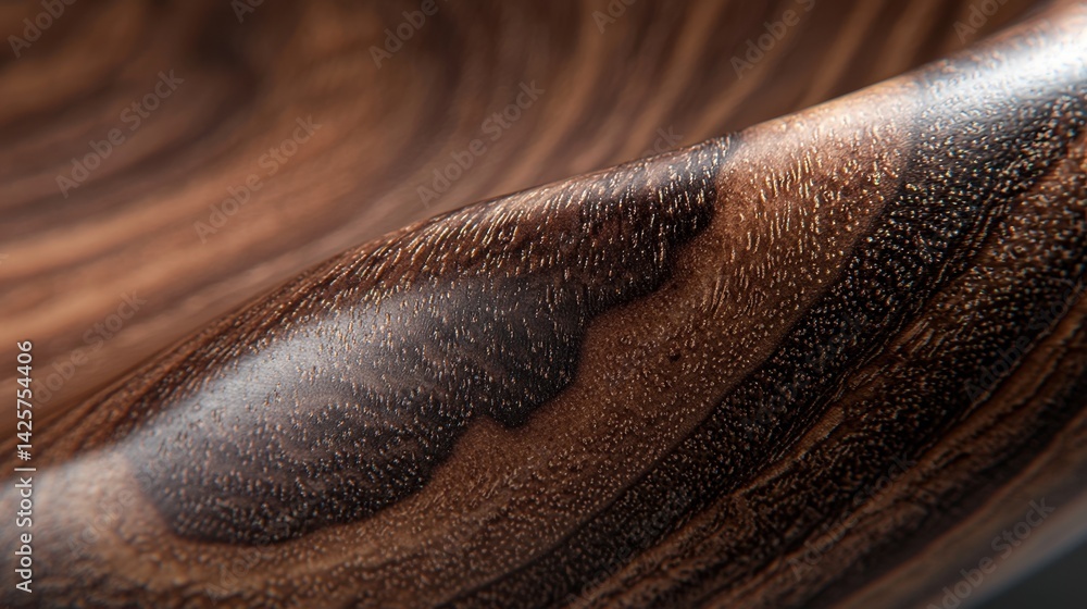Aufkleber unique brown and black object with intriguing patterns and textures for artistic and decorative appl