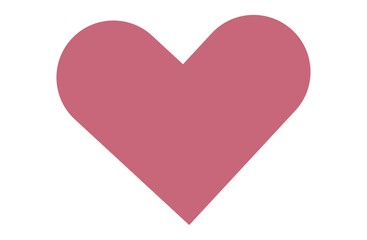 Simple Pink Heart Icon Design