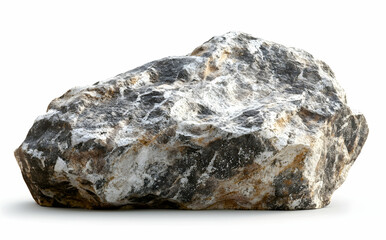 Fototapeta premium Isolated Rock on White Background